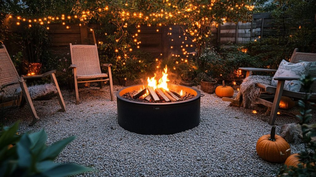 Seasonal Fire Pit Decor