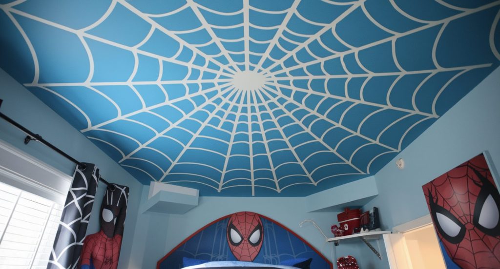 Spider-Man Web Ceiling Design