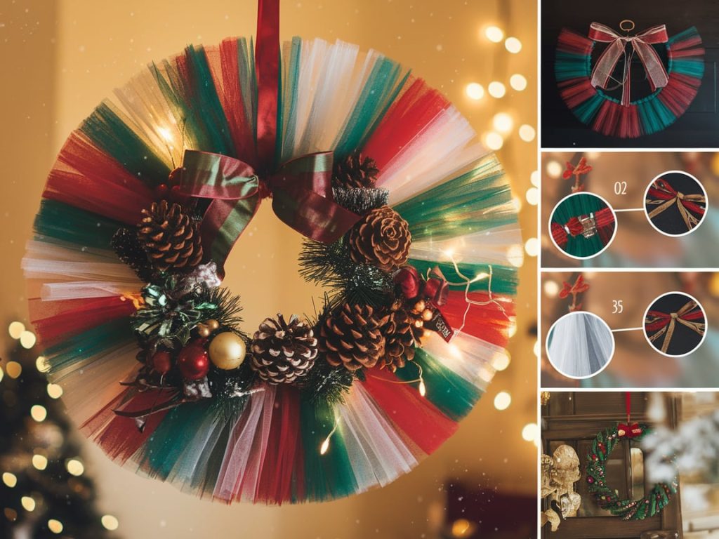 Step-by-Step Guide to Making a Christmas Tulle Wreath