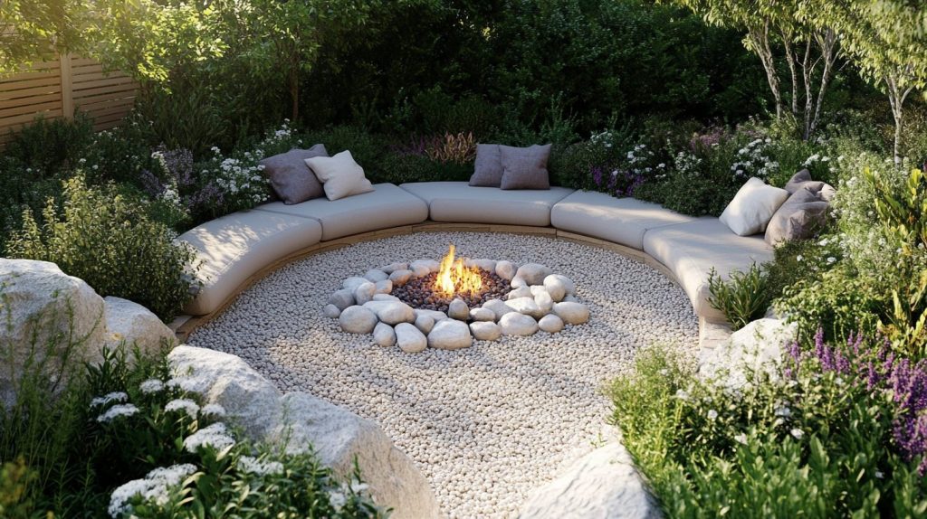 Sunken Fire Pit Lounge