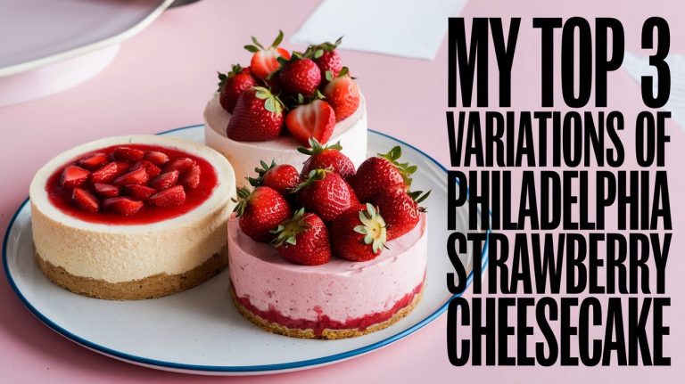 My Top 3 Variations of Philadelphia Strawberry Cheesecake