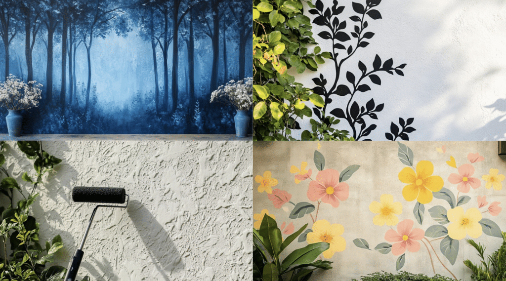 19 Creative Outdoor Wall Painting Ideas AlittleDelightful