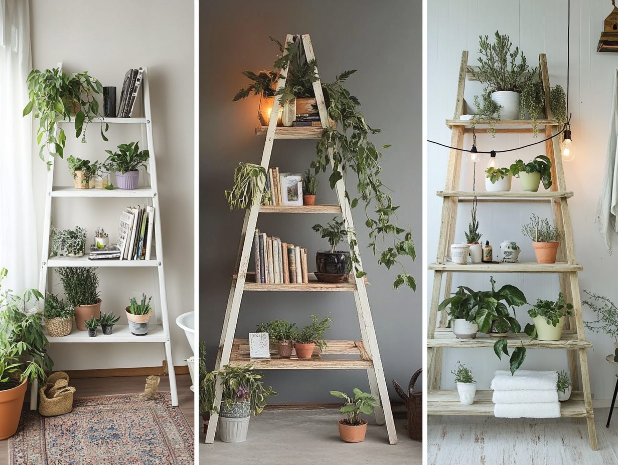 45 New And Unique Ladder Decor Ideas This Year In Budget