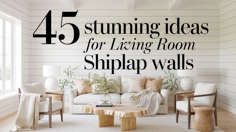 45 Stunning Ideas for Living Room Shiplap Walls