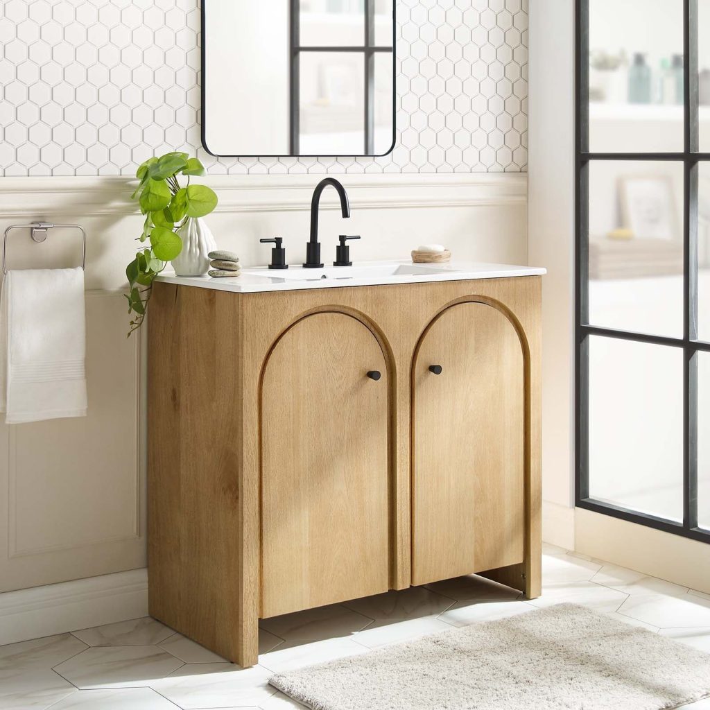 Bathroom Vanity with Rattan Cabinet Doors.jpg Double Bath Vanity.jpg Freestanding Bath Vanity .jpg Rattan 2-Shelf Bath Vanity Cabinet without Top