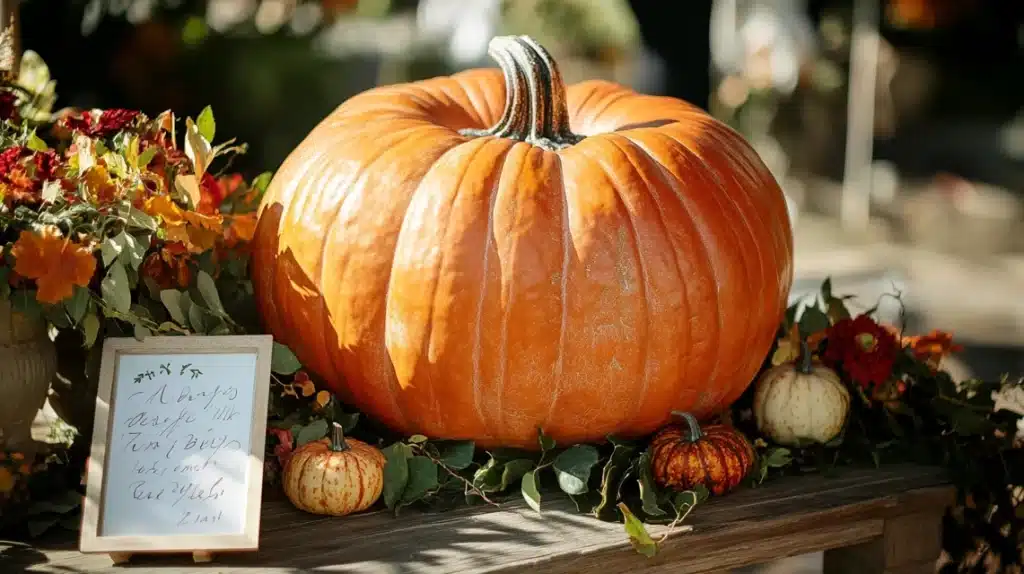 Autumn Blessings Pumpkin Guestbook Theme