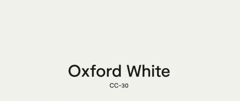 Benjamin Moore Oxford White (CC-30) Review