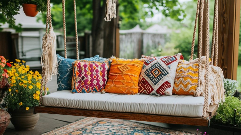 Boho Porch Swing (my daughter's favourite spot of the house)