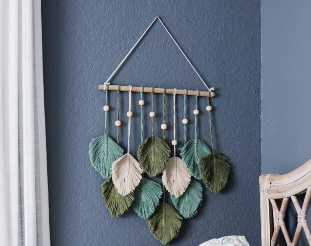 Boho Wall Decor on Fabric