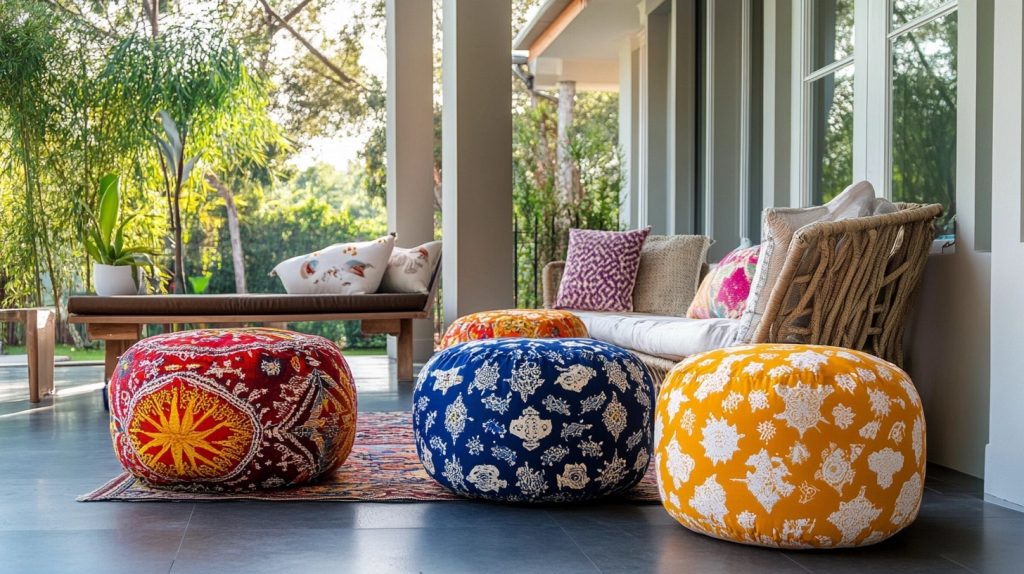 COZY Bohemian Poufs