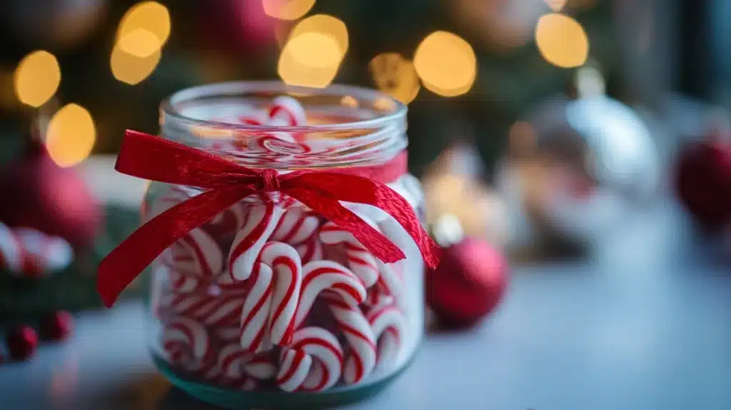 Candy Cane Jar