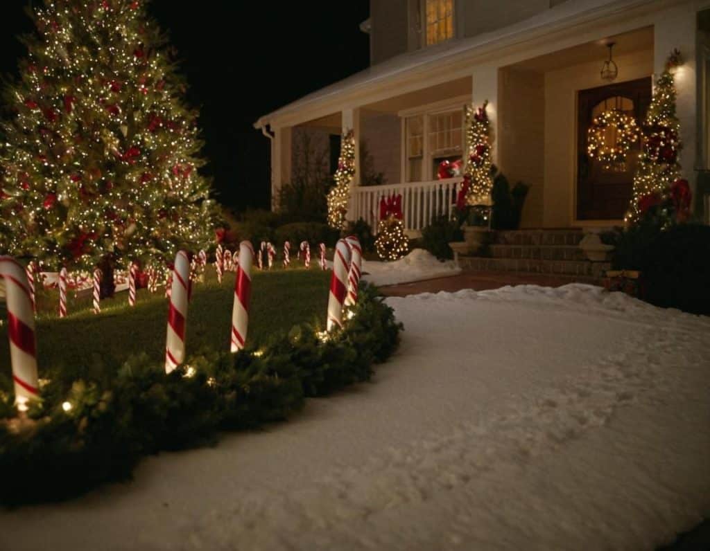 Candy Cane Lane Setup