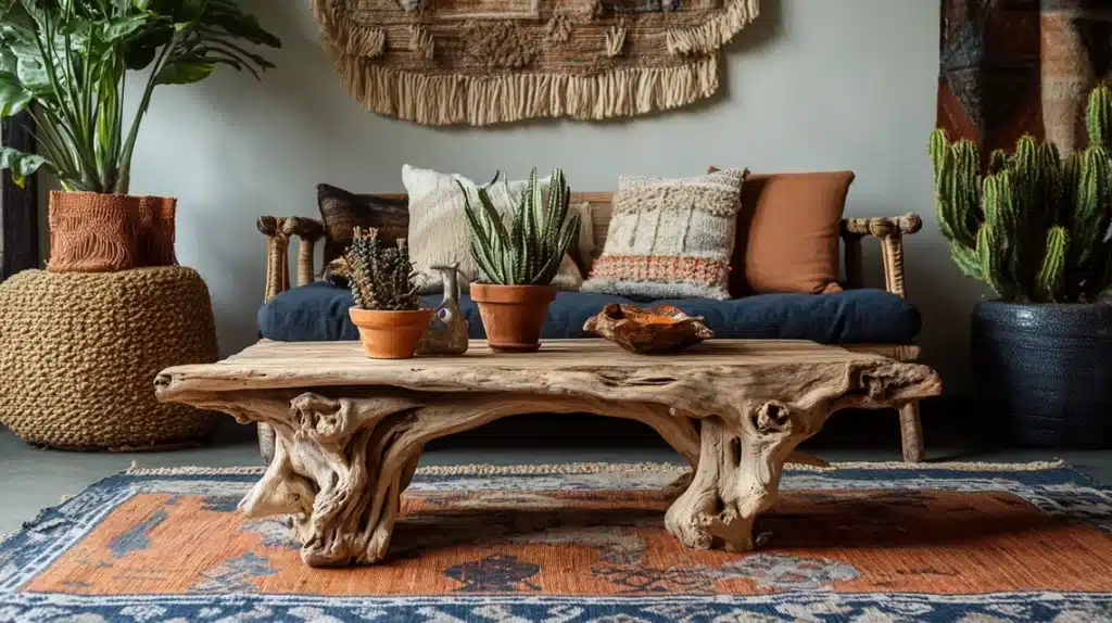 Driftwood-Inspired Coffee Table