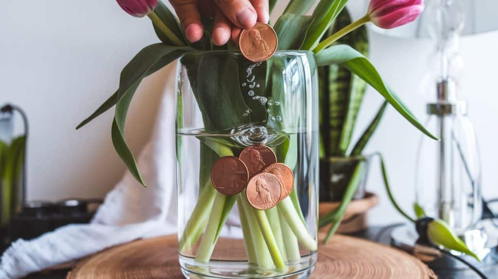 Drop Some Copper Pennies into the Vase