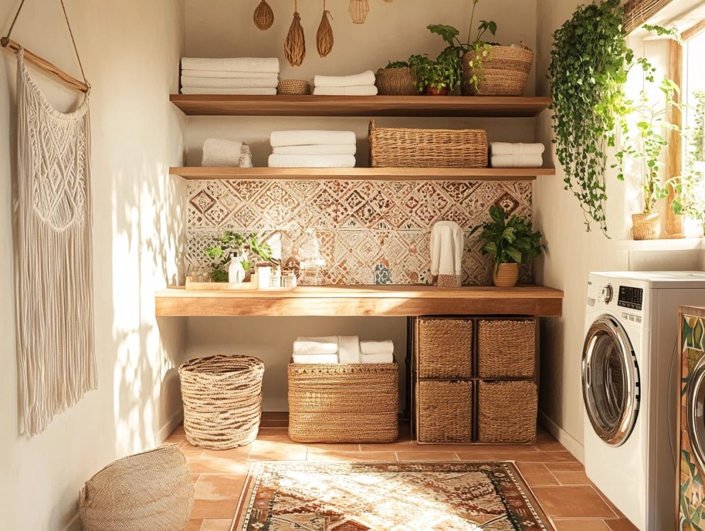 Essential Elements of a Boho Laundry Room