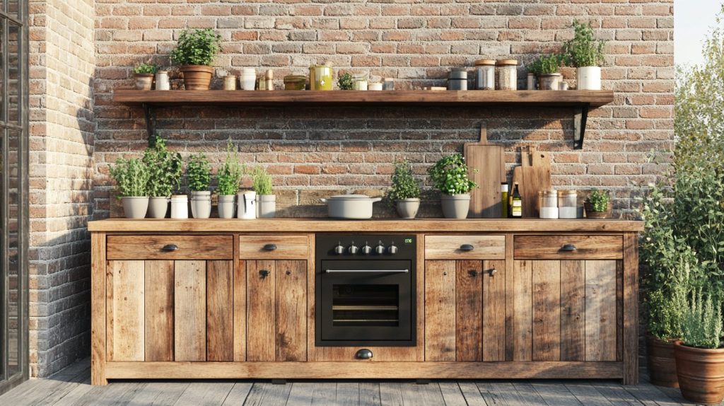  Farmhouse-Inspired Outdoor Kitchen