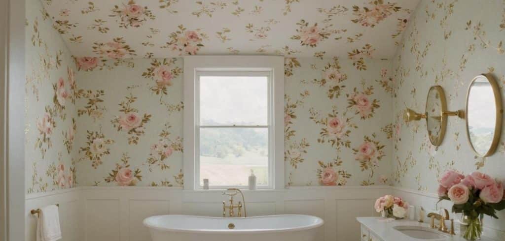 Flower Pattern Ceiling Paper