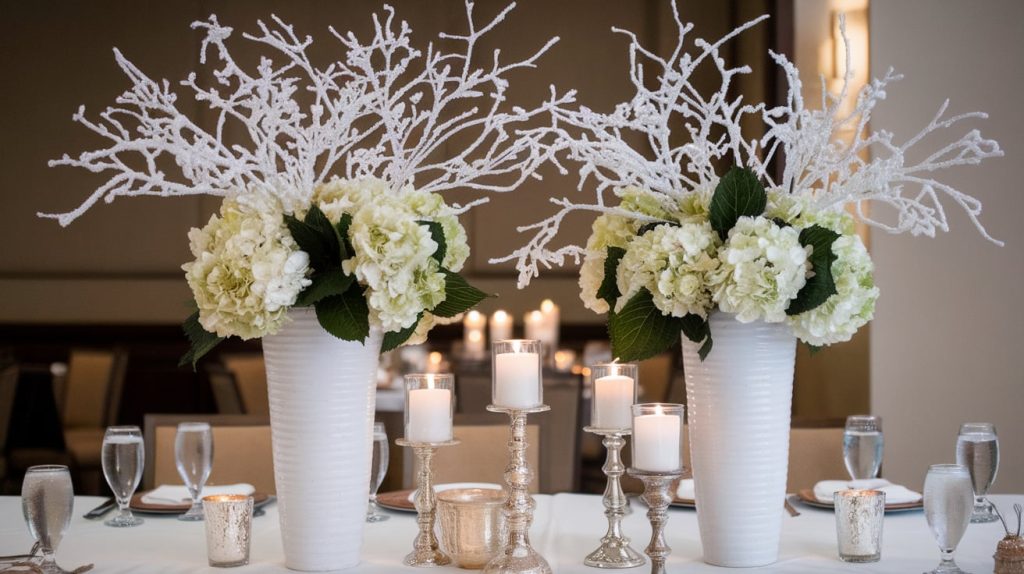 Frosty Blue Centerpieces