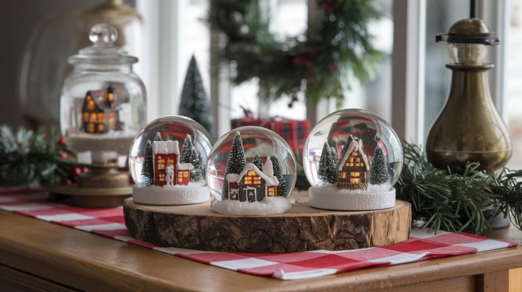 Glass Jar Snow Globes