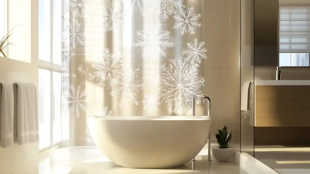 Holiday-Themed Shower Curtain