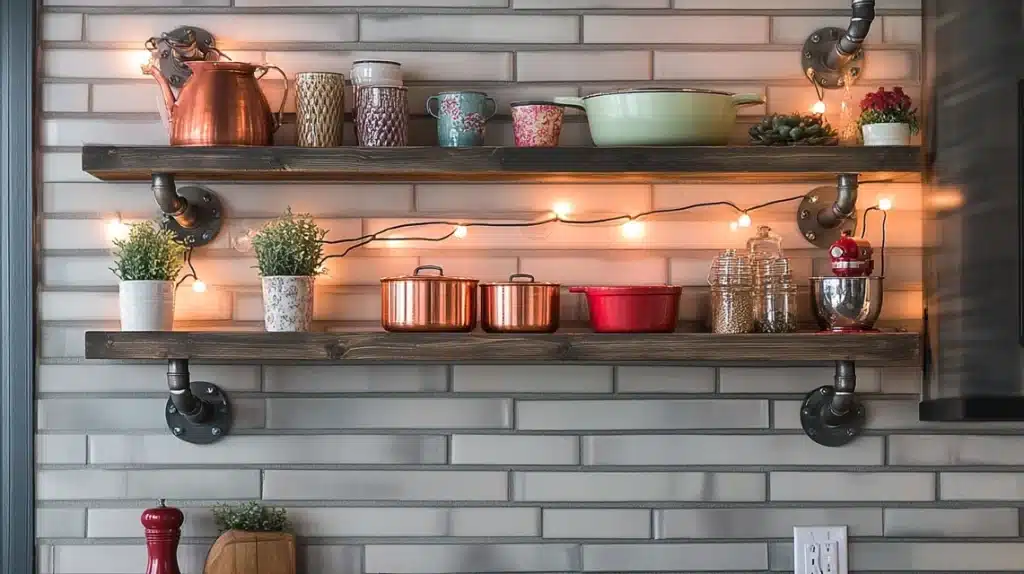 Industrial Pipe Shelving