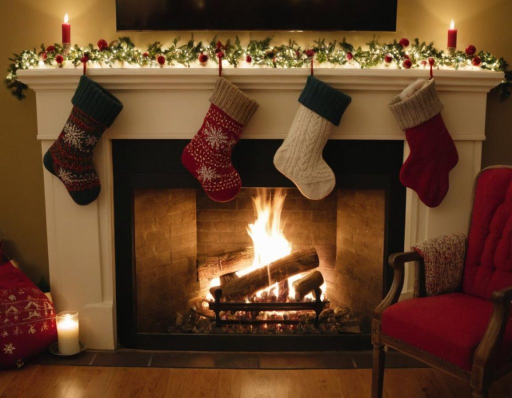 Knitted Stocking Display