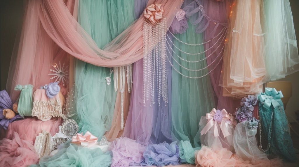 Layers of Flowy Pastel Tulle