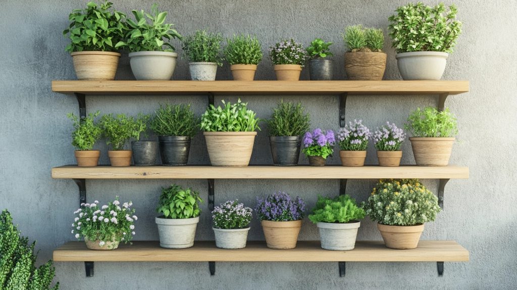 Natural Wood Shelving