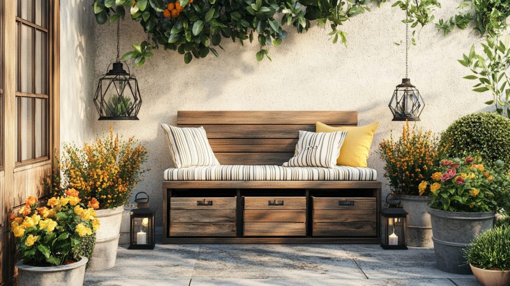 Outdoor Bench With Storage