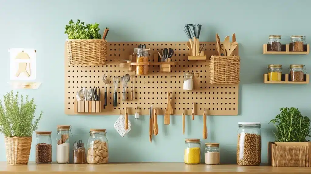 Pegboard Wall Storage