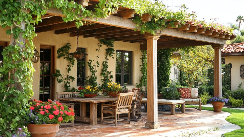 Pergola With Climbing Vines