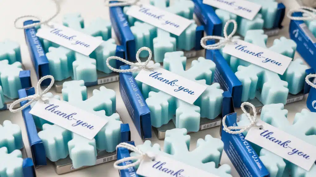 Personalized Winter Soap Favors