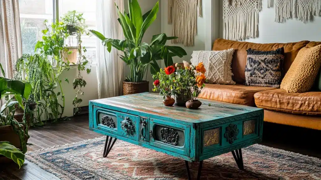 Reclaimed Door Coffee Table