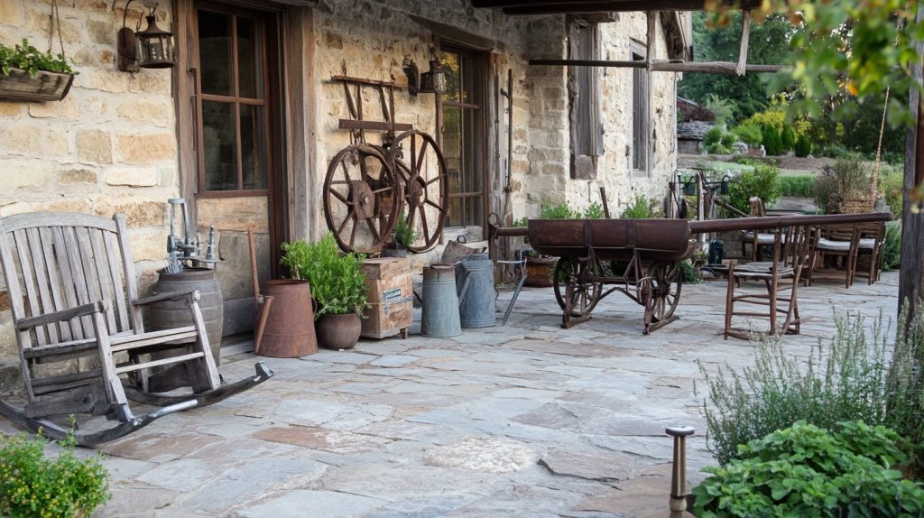 Repurposed Farm Equipment Decor