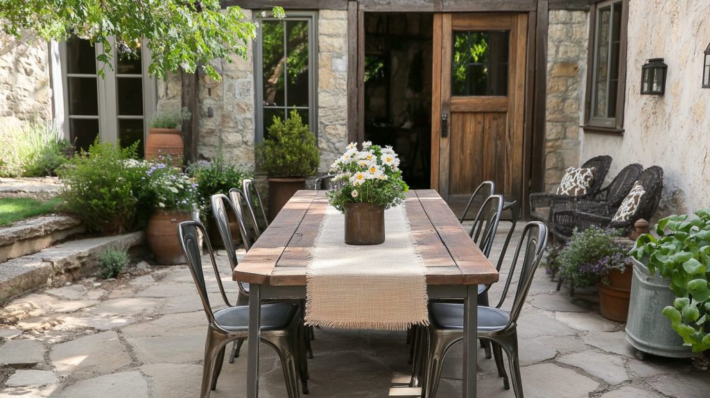 Repurposed Wooden Door As A Table