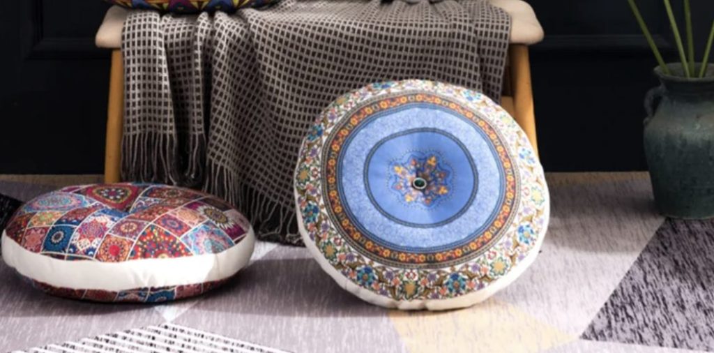 Round Bohemian Decorative Pillows