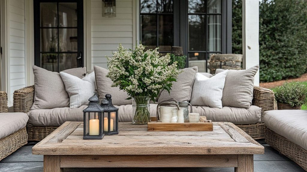 Rustic Outdoor Coffee Table