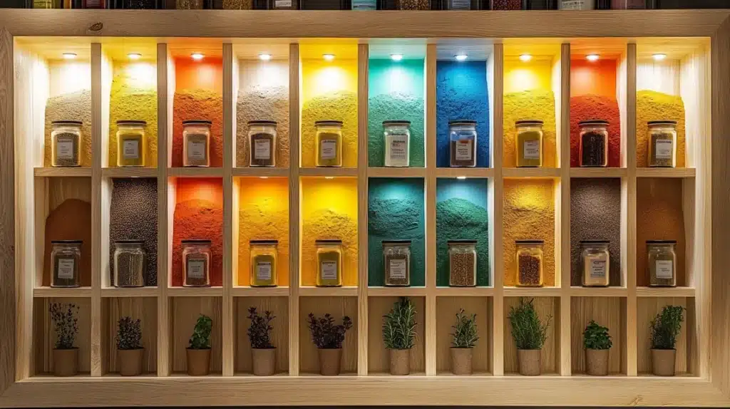 Shadow Box Spice Display