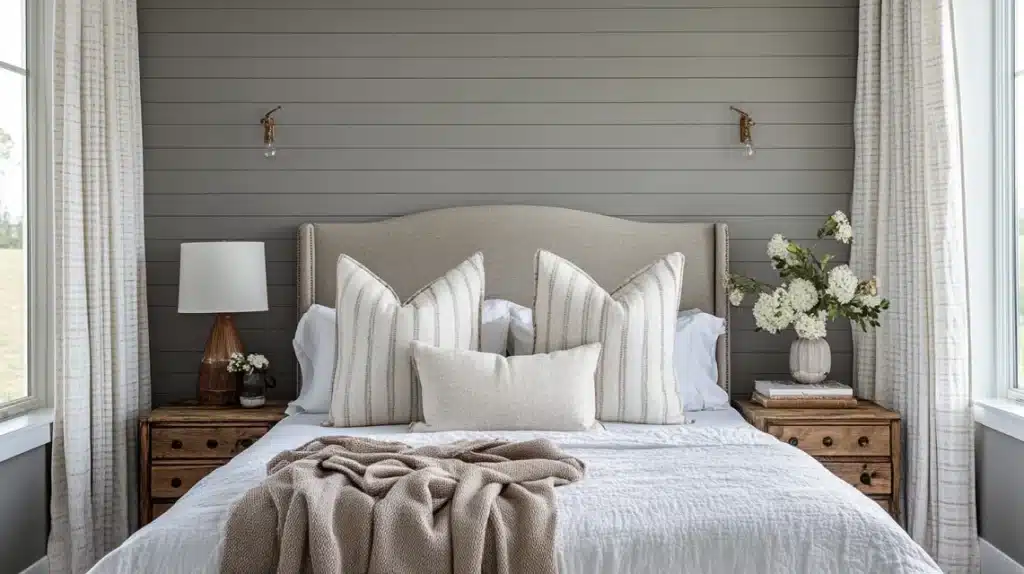 Shiplap in the Guest Bedroom