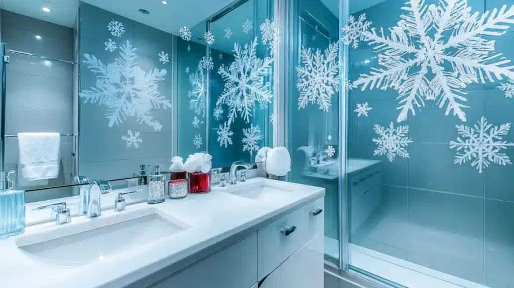 Snowflake Mirror Decals