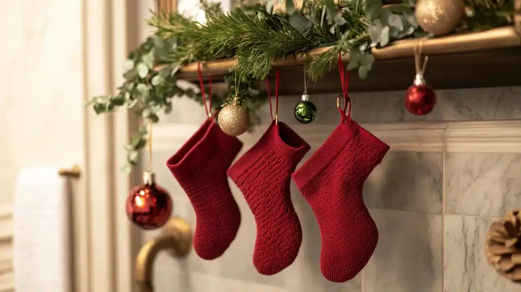 Stockings on the Towel Rack