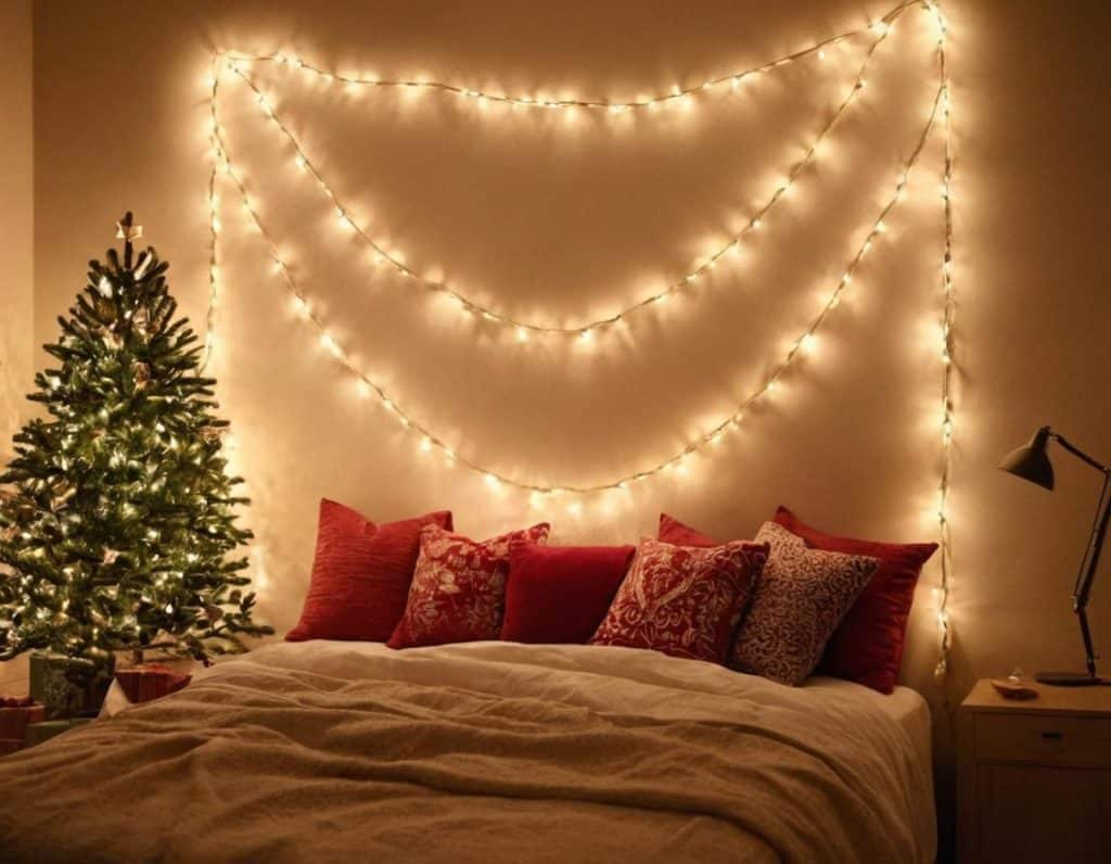 String Light Wall Design