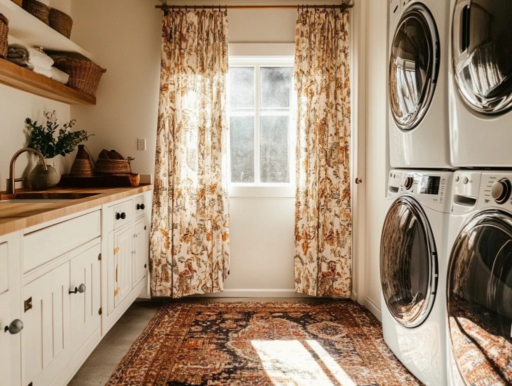 Use Fabric Curtains for Cabinets