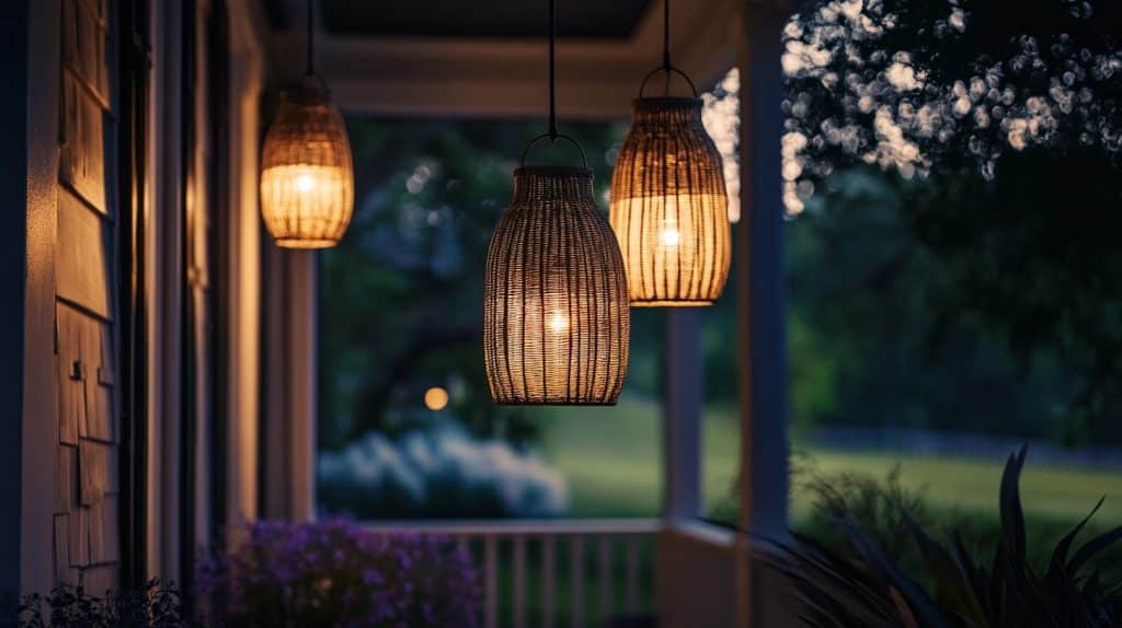 Use Wicker Lanterns