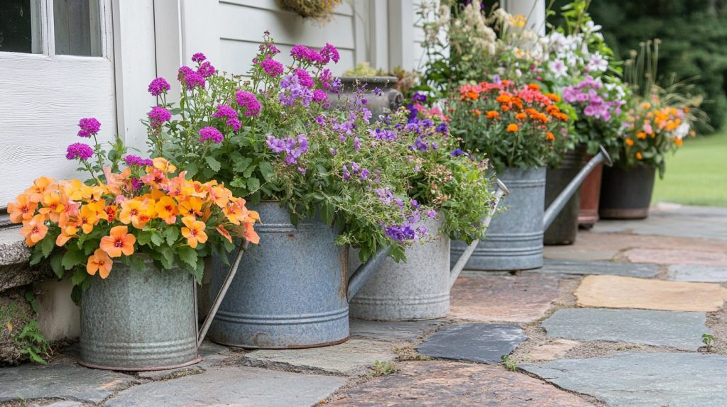 Vintage Watering Can Planters