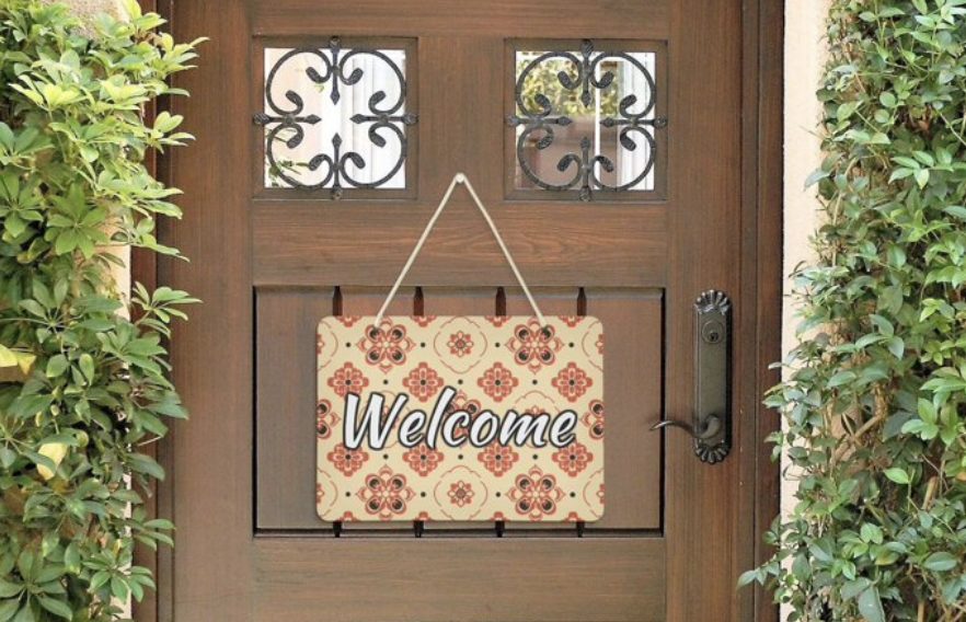 Welcome Door Sign Boho Decoration