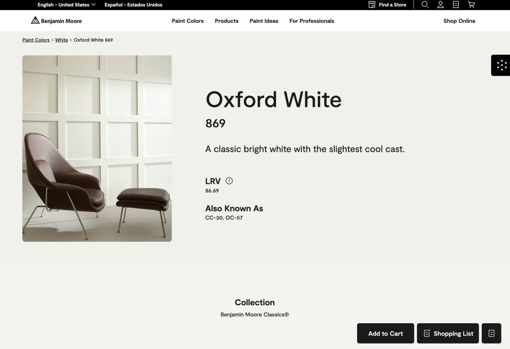 What is Oxford White?