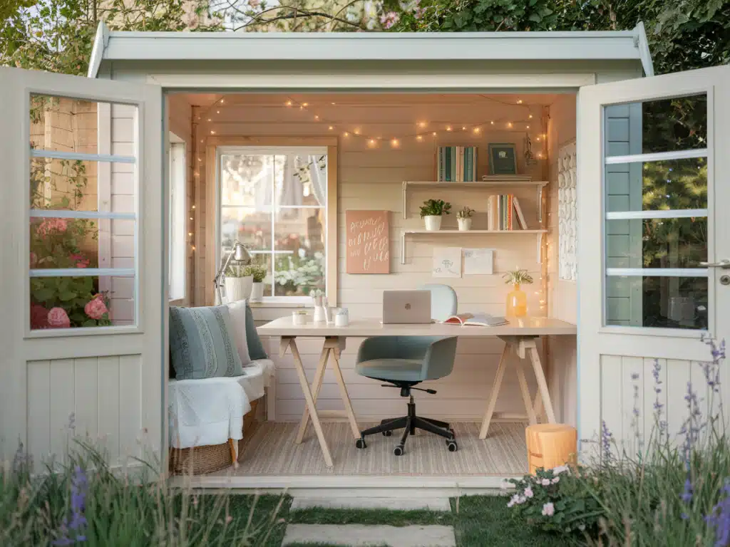 What to Consider When Building a She Shed Office