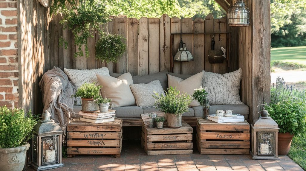 Wooden Crates As Side Tables