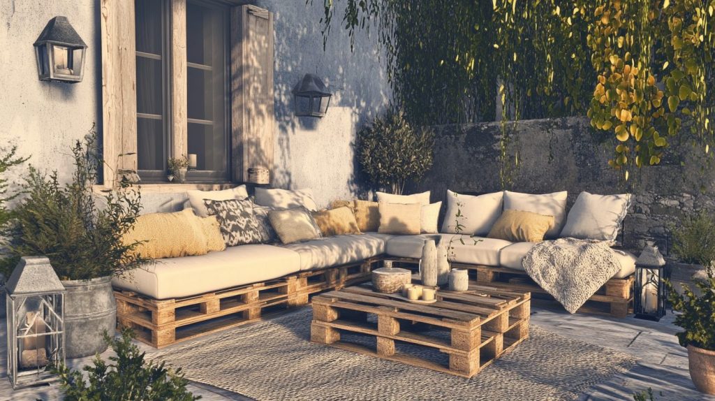 Wooden Pallet Seating Area